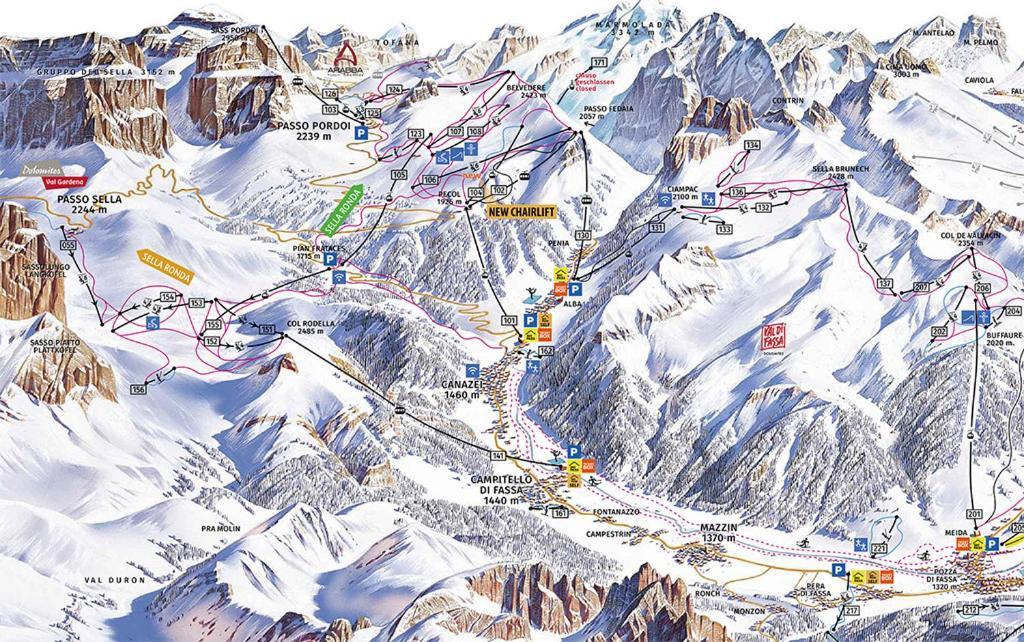 A Un Passo Dagli Impianti - Penia Di Canazei Luaran gambar
